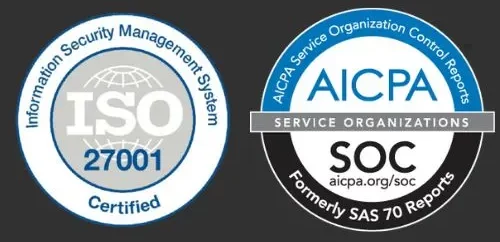 Certifications ISO 27001 SOC2